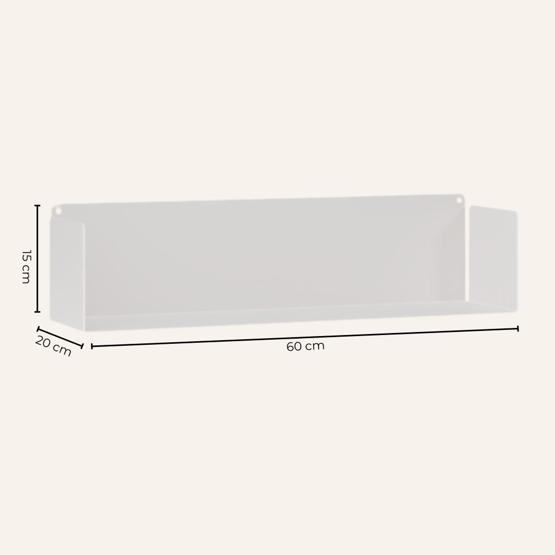 Estante de metal Magnus 60x20cm