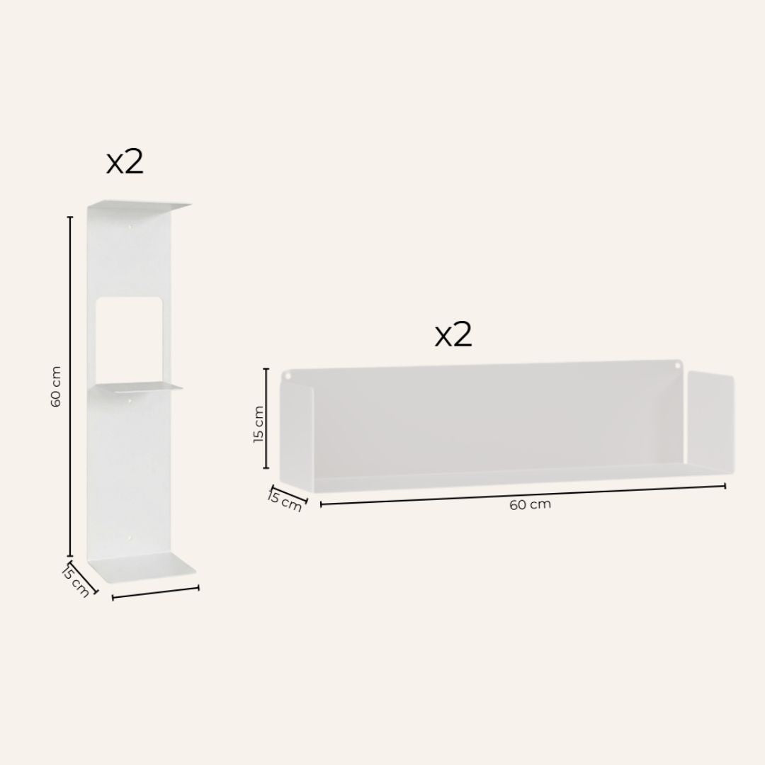 Estante de metal Astrid