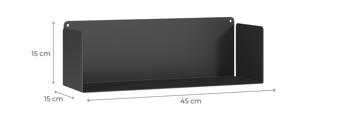 Pack de 2 estantes de metal Magnus 45 cm