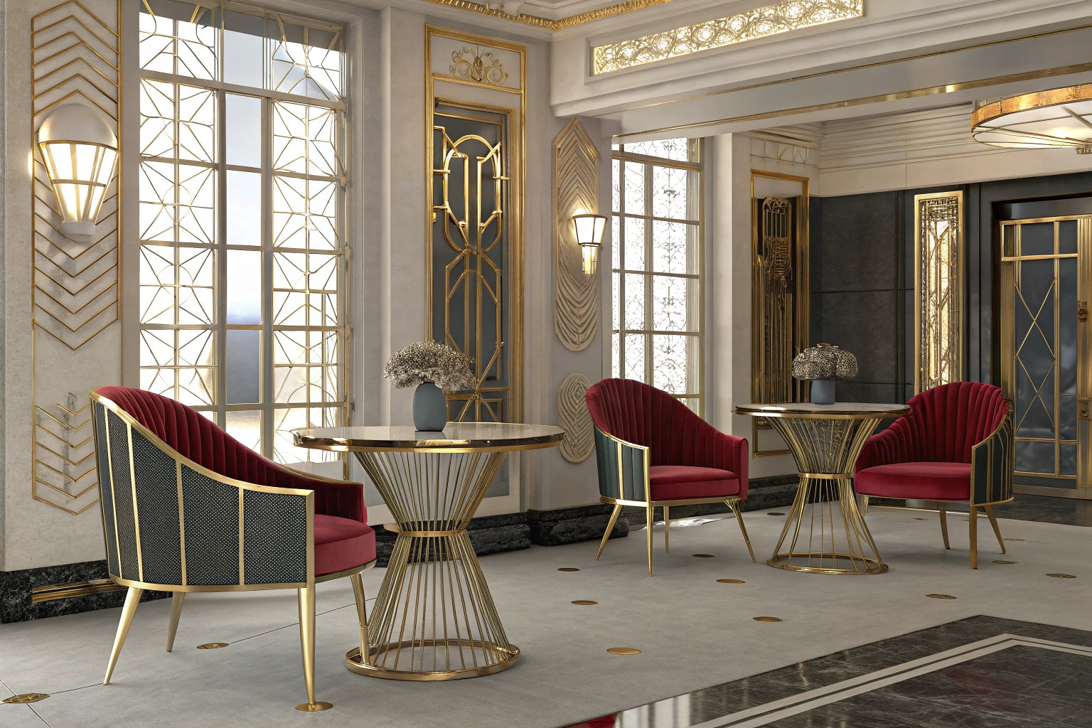 Cómo adaptar muebles metálicos a la decoración art déco.