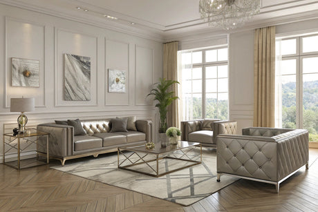 Cómo diseñar una sala de estar moderna con muebles metálicos.