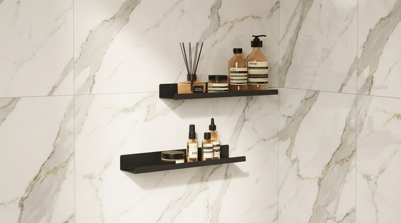 Cómo elegir la medida ideal de un estante flotante para el baño