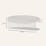 Mesita de noche de aluminio Ronda