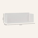 Pack de 4 estantes de metal Magnus 45 cm