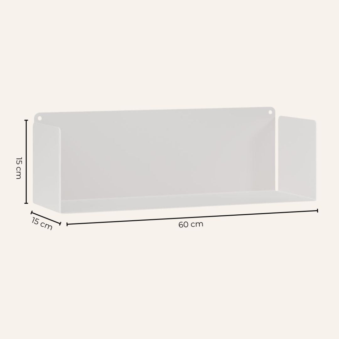 Pack de 6 estantes de metal Magnus 60 cm