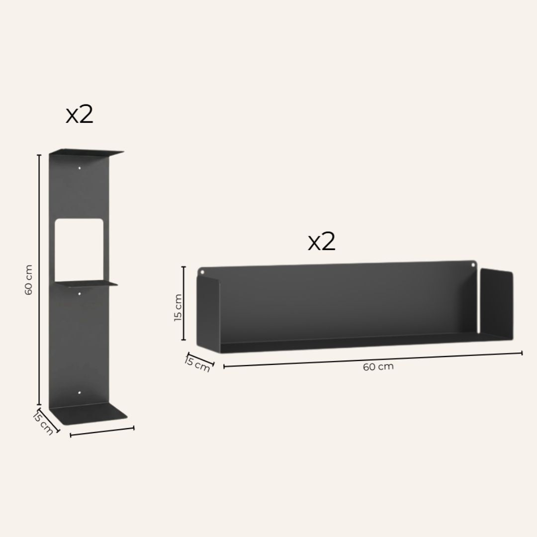 Estante de metal Astrid