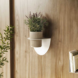 Macetero de pared Bergen - Diseño contemporáneo en acero para decorar y organizar tus plantas