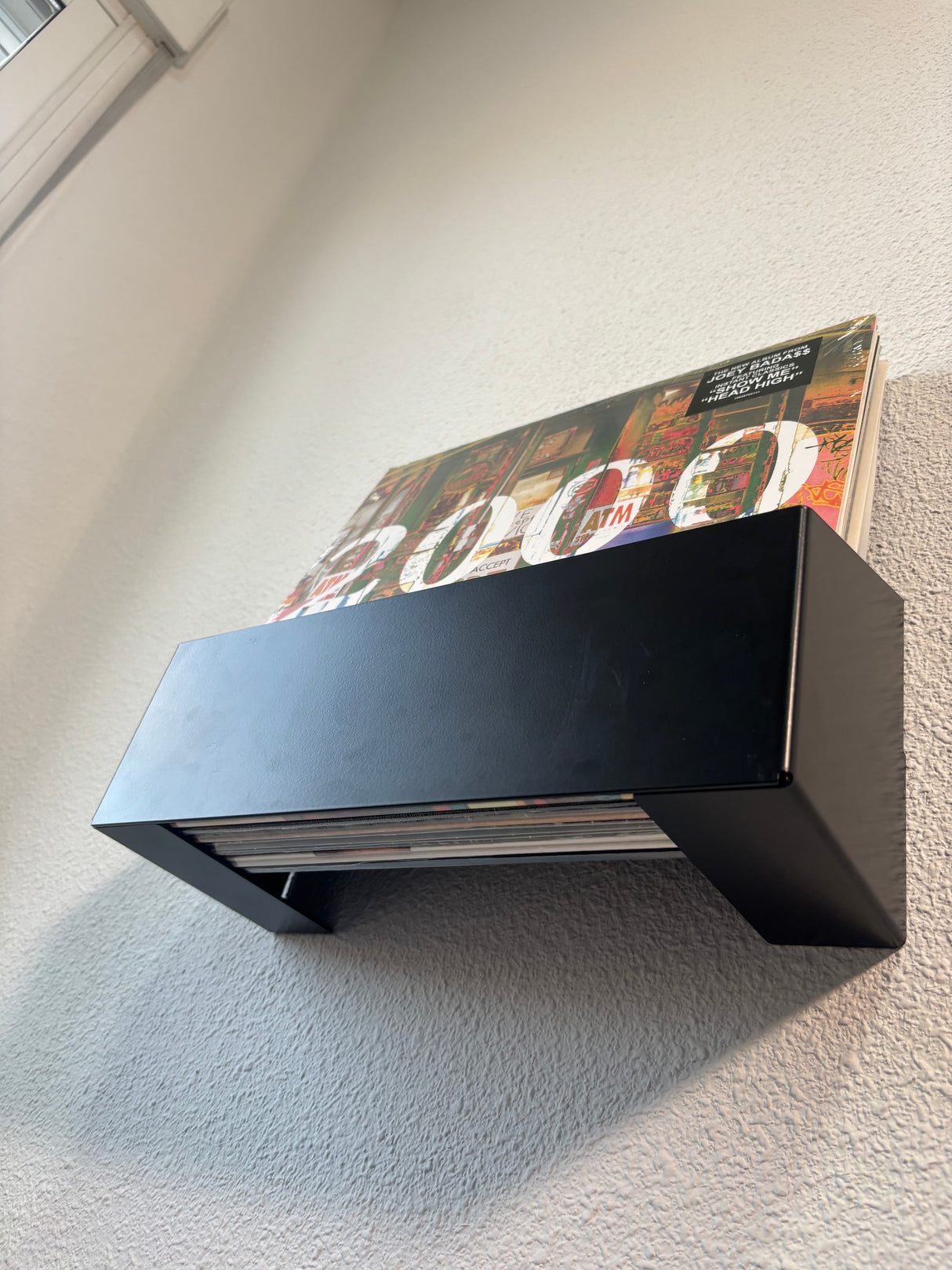 Soporte Metálico de Vinilos para Pared SVEN – Expositor mural minimalista de discos