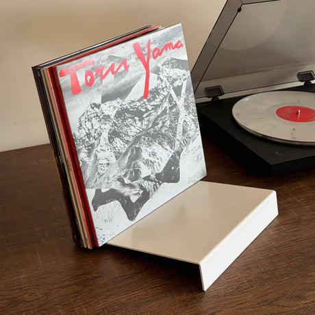 Soporte Metálico para Vinilos ISAK - Expositor de discos de sobremesa