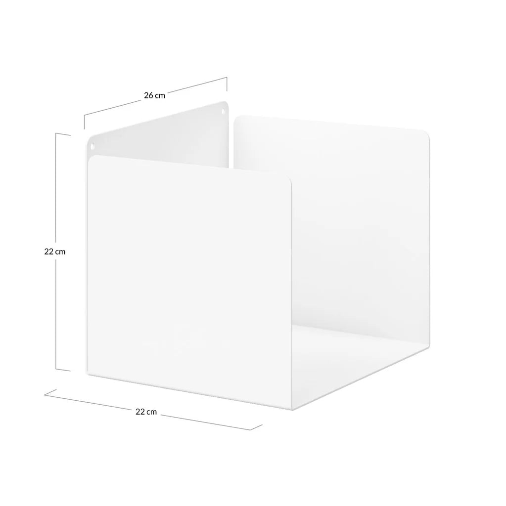 Pack de 6 estantes de metal Petra